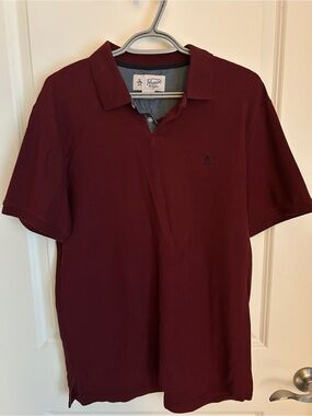 Original Penguin Men's Red Burgundy Polo Shirt